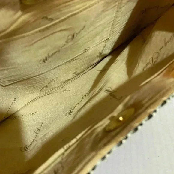 Whiting & Davis vintage beige metal handle handbag - Picture 10 of 10